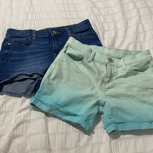 2 pair of girls shorts